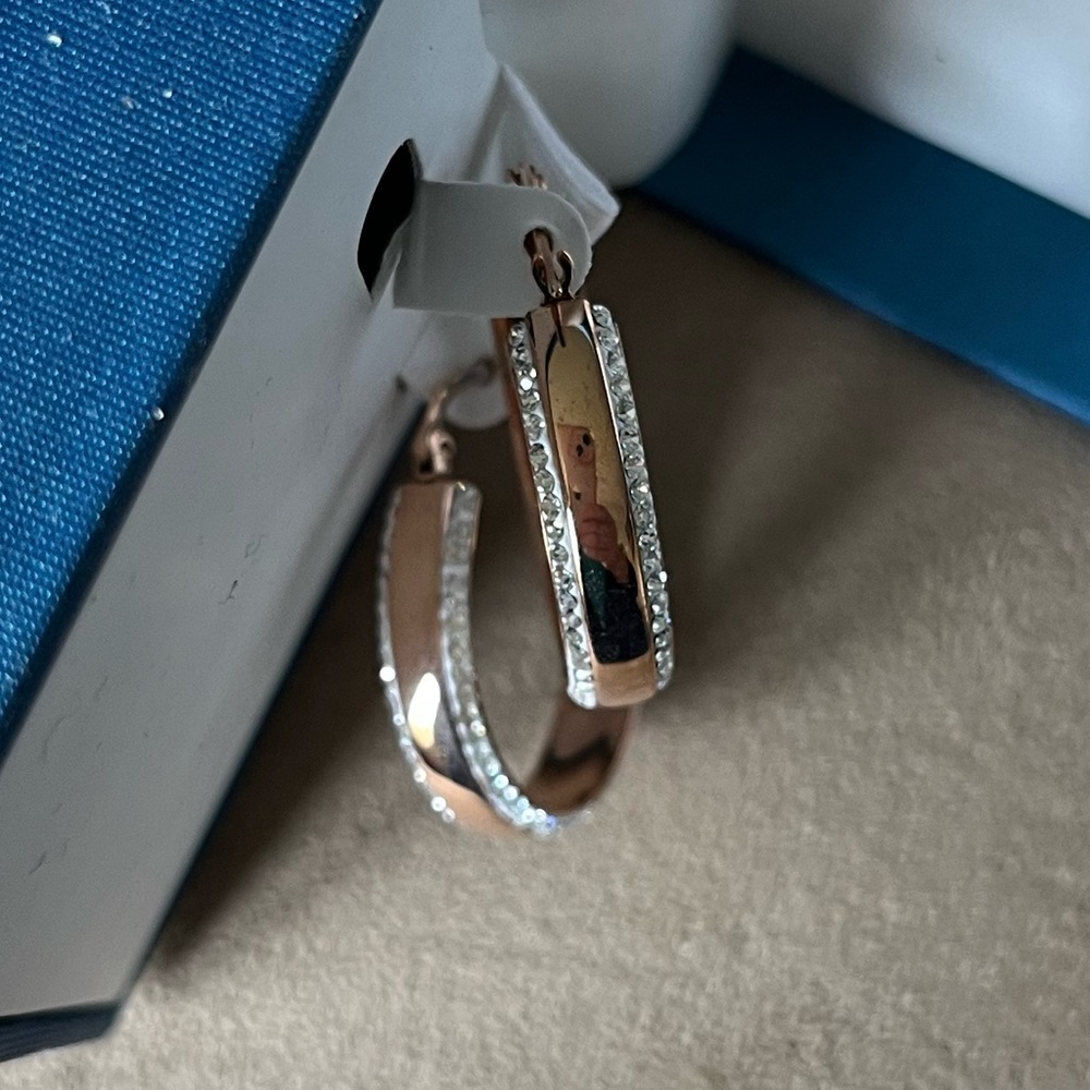 Rose Gold Hoop Earrings